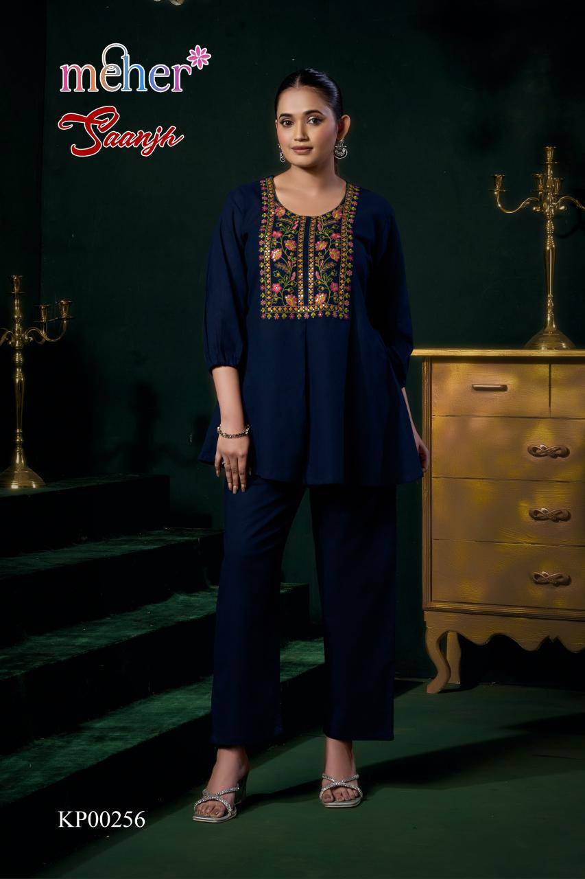 Meher saanjh coord set Boutique kurti wholesaler